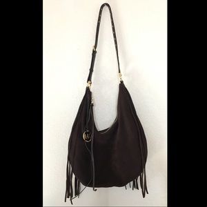 NWOT Michael Kors Large Rhea Suede Hobo Bag